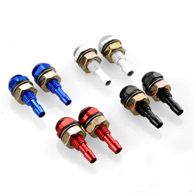 2pcs /Set Automotive Glass Washer Sprayer Aluminum Cap Nozzle(Red)