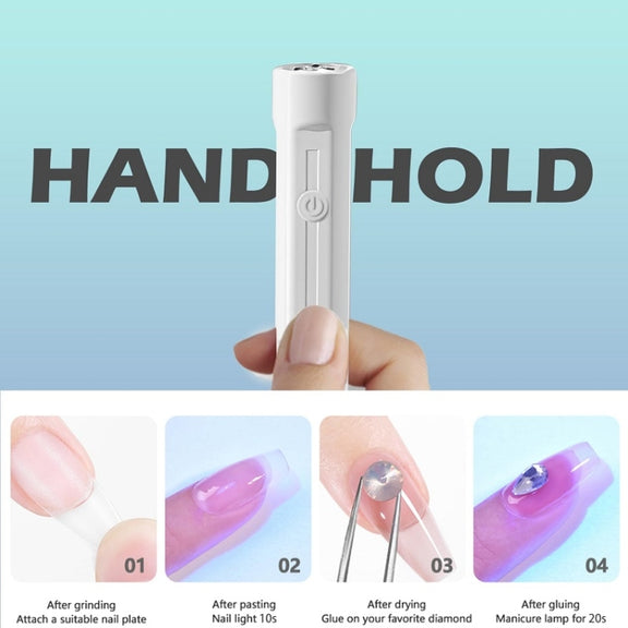 Small Portable Handheld Nail Polish Light Therapy Machine, Model: Plug-in