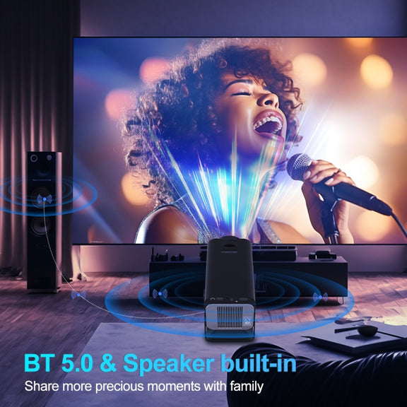 HY320 1080P 390ANSI 4K Android 11 Projector With Wifi 6 Bluetooth 5.0 Support Miracast / Airplay / DLNA EU Plug