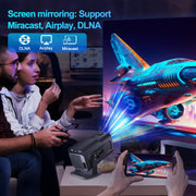 HY320 1080P 390ANSI 4K Android 11 Projector With Wifi 6 Bluetooth 5.0 Support Miracast / Airplay / DLNA EU Plug