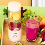 GUQi BSY002 Portable Mini Juicer Wireless Charging Juice Machine(Pink)