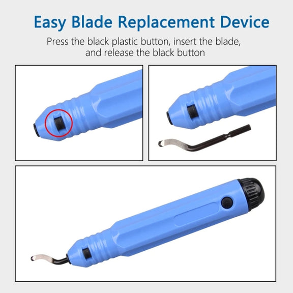 Woodworking Edge Trimmer Deburring Scraper Chamfering Tool(With 1 Black Blade Box Packing)