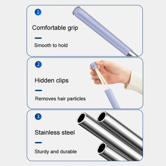 Washcloth Small Mop Lazy Person Hand-Free Automatic Paper Change Mini Floor Cleaner(White)