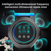 219 Intelligent Ultrasonic Multi-dimensional Frequency Conversion Home Indoor Mouse Repeller(White)