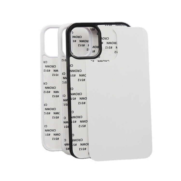 For iPhone 15 Pro 10PCS 2D Blank Sublimation Phone Case(Black)