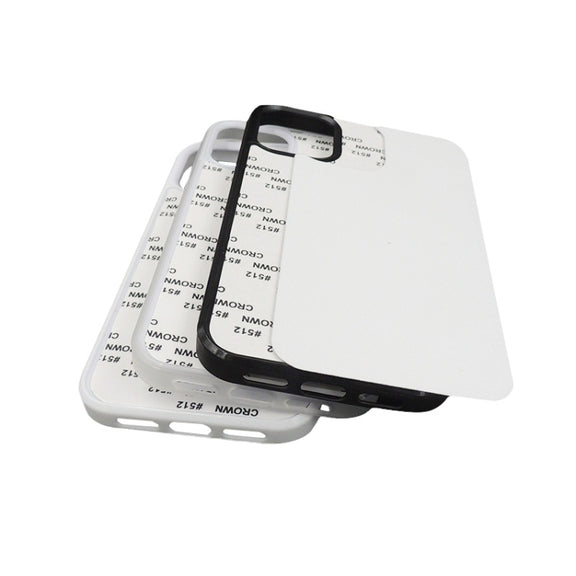 For iPhone 15 Pro 10PCS 2D Blank Sublimation Phone Case(Black)