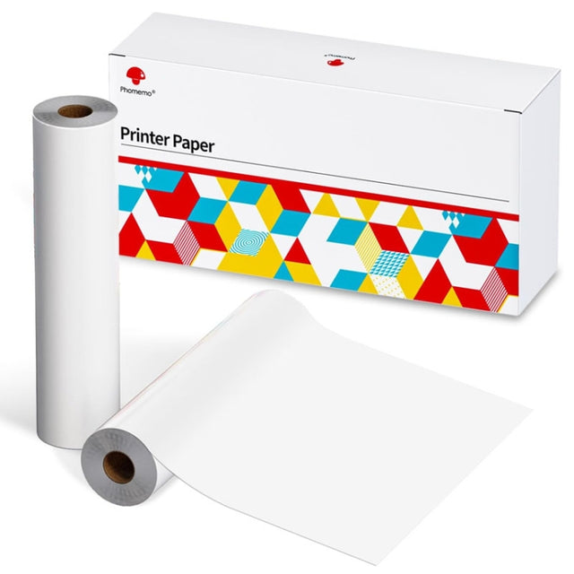 Phomemo 2 Rolls A4 Thermal Paper  Use With M08F Printer Holder For M832/M833/M834/M835/P831/Q302 Printer