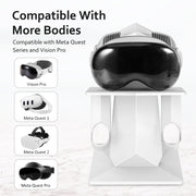 VR Headset Storage Display Stand For Apple Vision Pro / Meta Quest 3 / 2 / Pro(White)