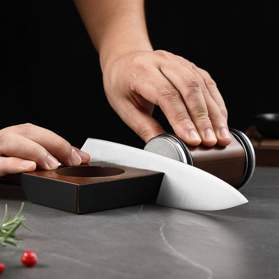 Rolling Knife Sharpener Wooden Roller Knife with Magnetic Angle 15/18/20/22 Degrees
