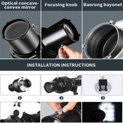 Optical Snoot Photo Studio Accessory for Flash Lamp with Bowens Mount