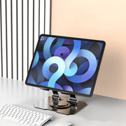 Metal Cooling Tablet Stand Rotatable Adjustable Base Support(Black)