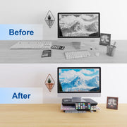 Oimaster Monitor Stand Riser Adjustable Height Laptop Bracket With Storage Drawer, Spec: Basic