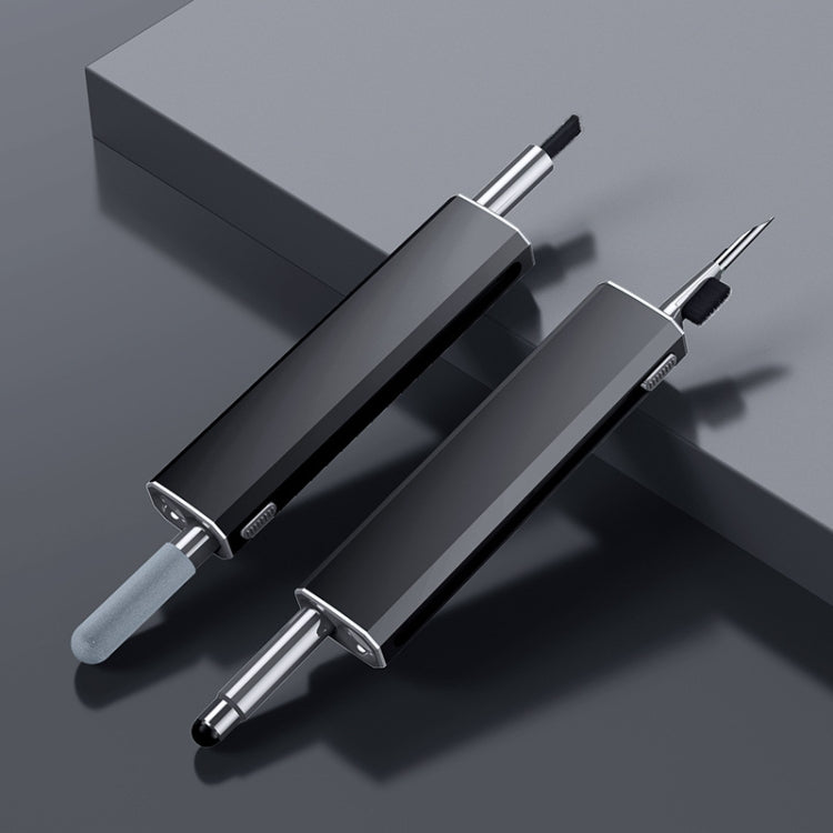Headphone Keyboard Cleaning Kit with Capacitive Touch Pen(Black)