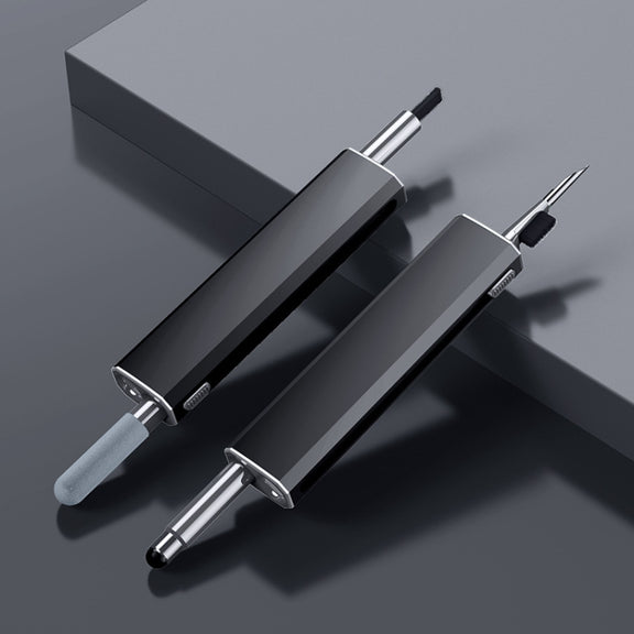 Headphone Keyboard Cleaning Kit with Capacitive Touch Pen(Black)