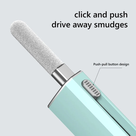 Headphone Keyboard Cleaning Kit with Capacitive Touch Pen(Black)