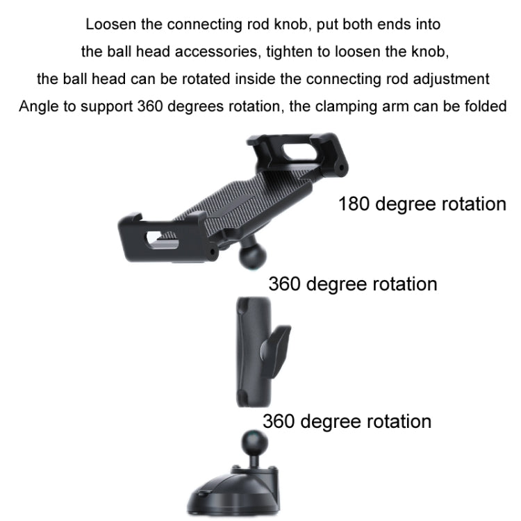 Multifunctional Car Dashboard Mobile Phone Folding Holder, Style: Suction Cup Base Type A