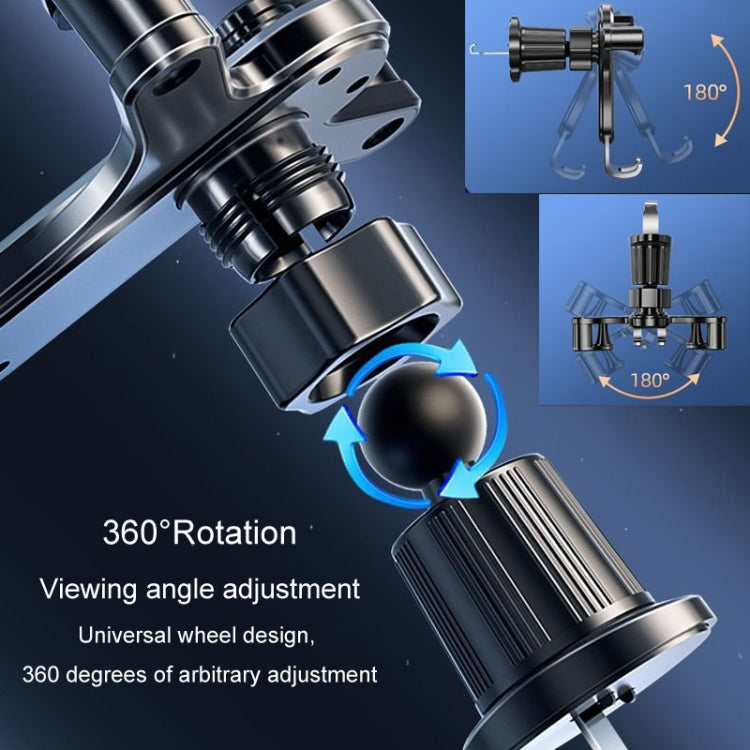 BUDK Triangle Gravity Sensor Car Phone Bracket Car Air Vent Navigation Holder, Model: Adhesive Model