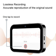 D6 CCD HD Digital Camera Movie Music Smart Camera Touch Screen Student Card Video Recorder, Excluding Memory(White)