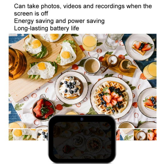 D6 CCD HD Digital Camera Movie Music Smart Camera Touch Screen Student Card Video Recorder, Excluding Memory(Black)