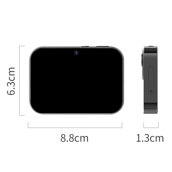 D6 CCD HD Digital Camera Movie Music Smart Camera Touch Screen Student Card Video Recorder, Excluding Memory(White)