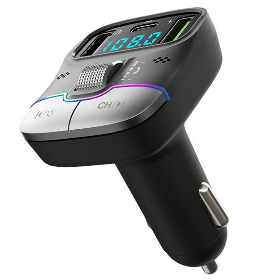 Car Bluetooth MP3 Player Fast Charging Charger(Black)