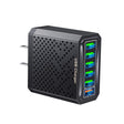 6-Ports Multifunctional Quick Charging USB Travel Charger Power Adapter, Model: Black US Plug - free shipping - PMC TechLife - Order now!
