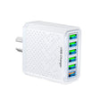 6-Ports Multifunctional Quick Charging USB Travel Charger Power Adapter, Model: White AU Plug - USB Charger by PMC TechLife | Online Shopping South Africa | PMC TechLife | Buy Now Pay Later Mobicred
