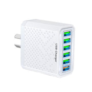6-Ports Multifunctional Quick Charging USB Travel Charger Power Adapter, Model: White AU Plug