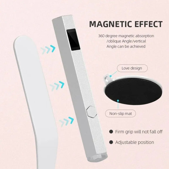 UV Nail Dryer Lamp With 2-speed Timing & Magnetic Bracket(Gray)