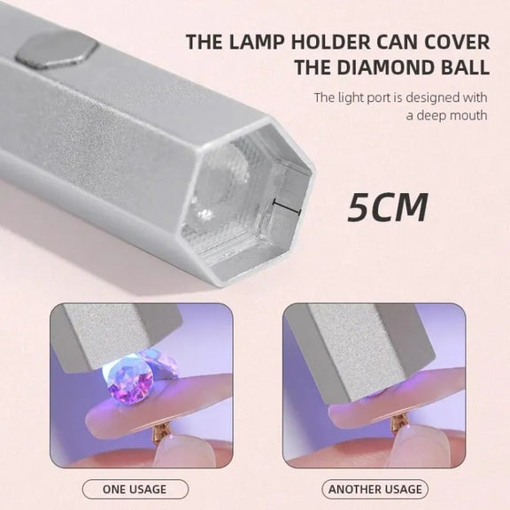 UV Nail Dryer Lamp With 2-speed Timing & Magnetic Bracket(Blue)