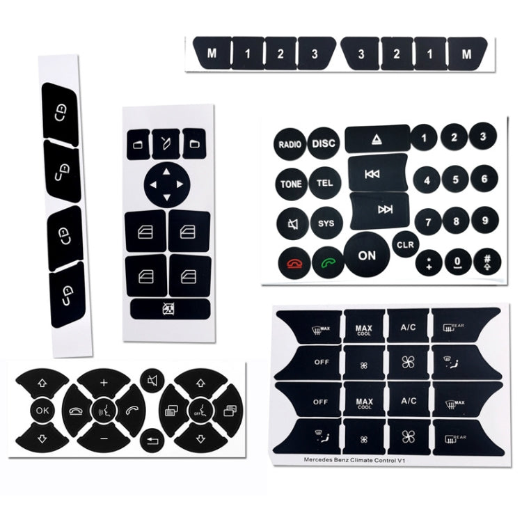 For Mercedes-Benz CLS/C218/SLK/W172/W204/GLK Air Conditioning Button Repair Sticker(Style 2)