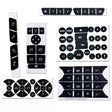 For Mercedes-Benz CLS/C218/SLK/W172/W204/GLK Air Conditioning Button Repair Sticker(Style 2) - Decorative Sticker by PMC TechLife | Online Shopping South Africa | PMC TechLife | Buy Now Pay Later Mobicred