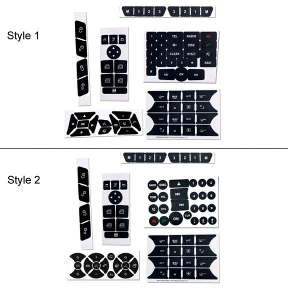 For Mercedes-Benz CLS/C218/SLK/W172/W204/GLK Air Conditioning Button Repair Sticker(Style 2)