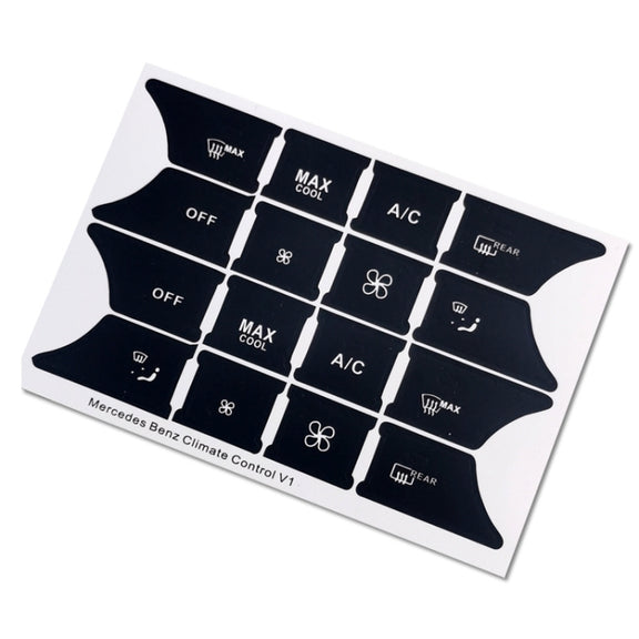 For Mercedes-Benz CLS/C218/SLK/W172/W204/GLK Air Conditioning Button Repair Sticker(Style 2)