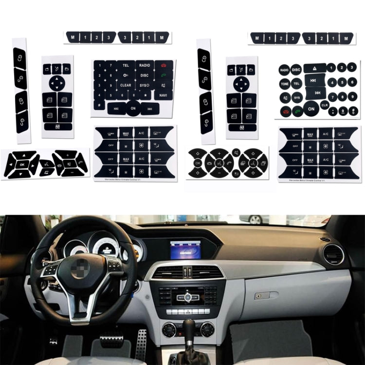 For Mercedes-Benz CLS/C218/SLK/W172/W204/GLK Air Conditioning Button Repair Sticker(Style 2)
