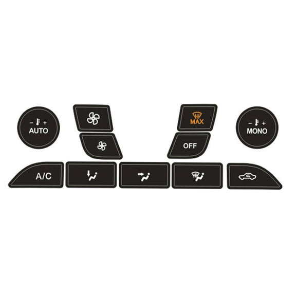 For 1999-2005 Ford Focus Air Conditioning Button Switch Repair Sticker(Black)