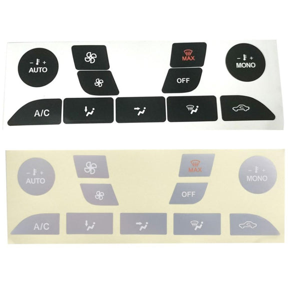 For 1999-2005 Ford Focus Air Conditioning Button Switch Repair Sticker(Black)