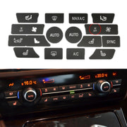 For BMW 5 Series/7 Series/X5/C6/F10/F01/F15 Air Conditioning Button Repair Sticker, Style: C 16pcs With OFF