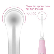 LED Light Ear Cleaning Scoop Children Ear Scoop Baby Ear Wax Pick Cleaner(Pink)