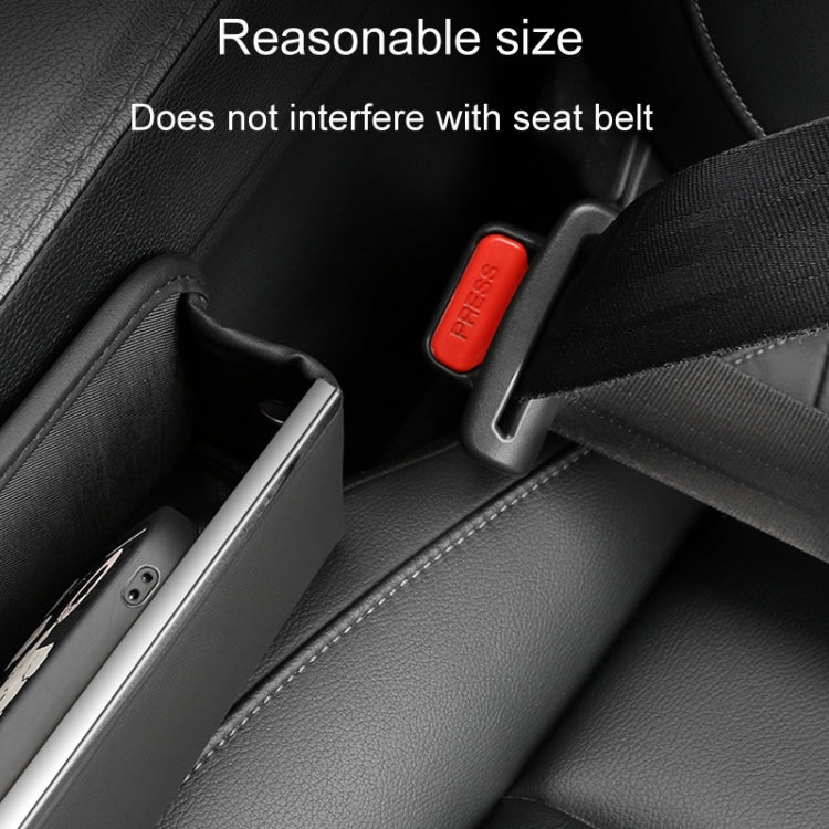 Automotive Seat Clamp Seam Organizer Car Decoration Storage Bag(Brown)