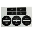 For Volkswagen GOLF MK5/Passat Air Conditioning Central Control Button Repair Patch - Decorative Sticker by PMC TechLife | Online Shopping South Africa | PMC TechLife
