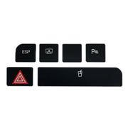 For Audi A4 Emergency/Double Flash Button Cup Holder Button Repair Sticker, Left-Hand Drive Only(Without Card Box)