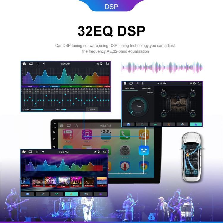 9 inch 6+128G Android Universal HD Large Screen Car Bluetooth Player Android GPS Navigation Integrated Machine(Standard+AHD Camera)