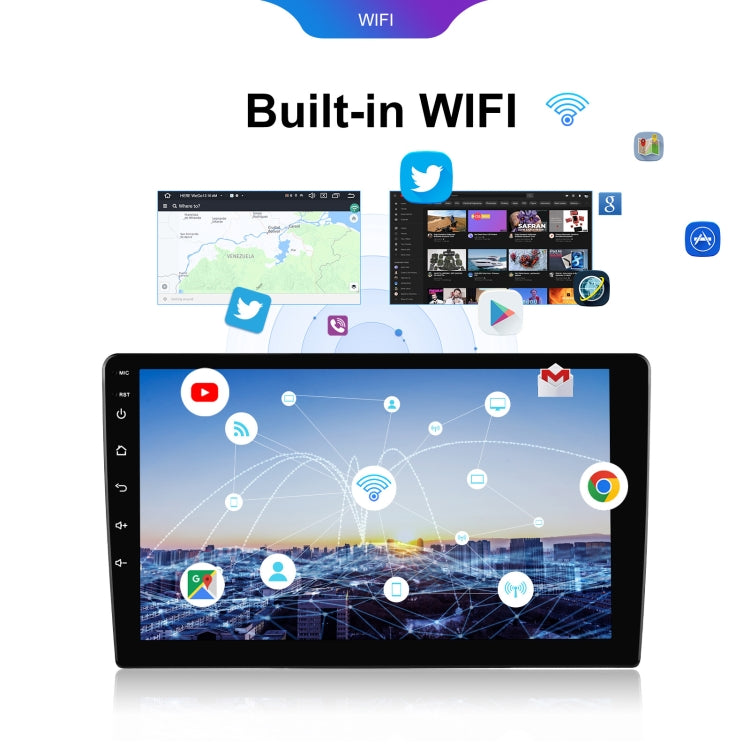 7 inch 6+128G Android Universal HD Large Screen Car Bluetooth Player Android GPS Navigation Integrated Machine(Standard)