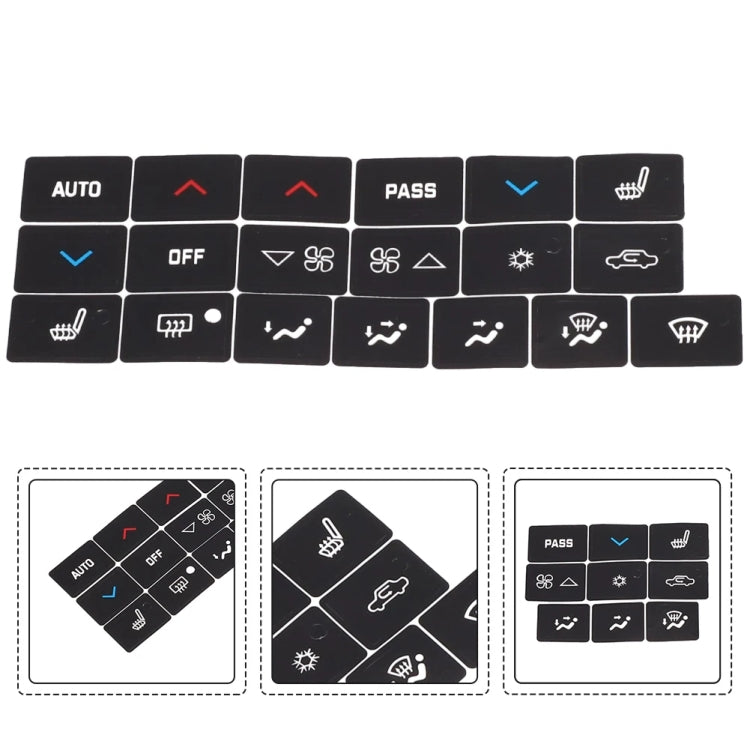 For Buick 2005-2009 Car Air Conditioning Button Repair Sticker