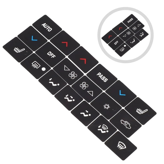 For Buick 2005-2009 Car Air Conditioning Button Repair Sticker