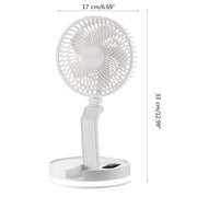 F200 Foldable Remote Control Wall-mounted Fan LED Light Desktop Rotating Fan, Color: Regular Model