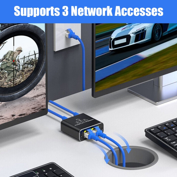 1 To 4 Gigabit Network Splitter Network Sharer RJ45 Network Cable Splitter