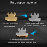 1000pcs /Pack 2-Pronged Gold-Plated 4P4C Telephone Crystal Heads 4 Core Handset RJ9 Cable Connector