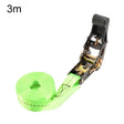 Motorcycle Ratchet Tensioner Cargo Bundling And Luggage Fixing Straps, Specification: Fluorescent Green 3m - Towing Bars by PMC TechLife | Online Shopping South Africa | PMC TechLife | Buy Now Pay Later Mobicred